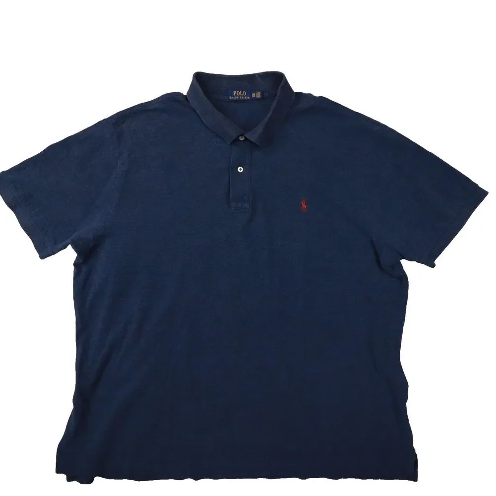 Polo‎ Ralph Lauren Polo Shirt Men's 3XB Navy Blue Short Sleeve Preppy